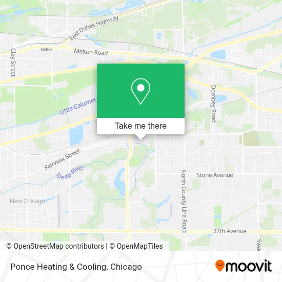 Ponce Heating & Cooling map