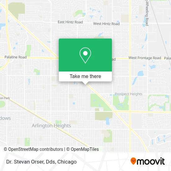 Dr. Stevan Orser, Dds map
