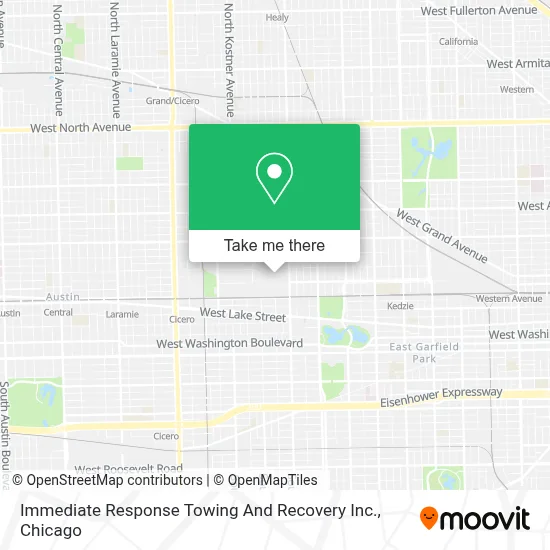 Immediate Response Towing And Recovery Inc. map