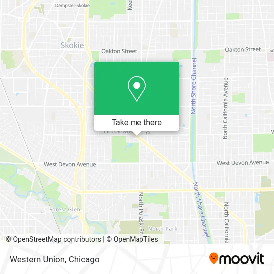 Western Union map