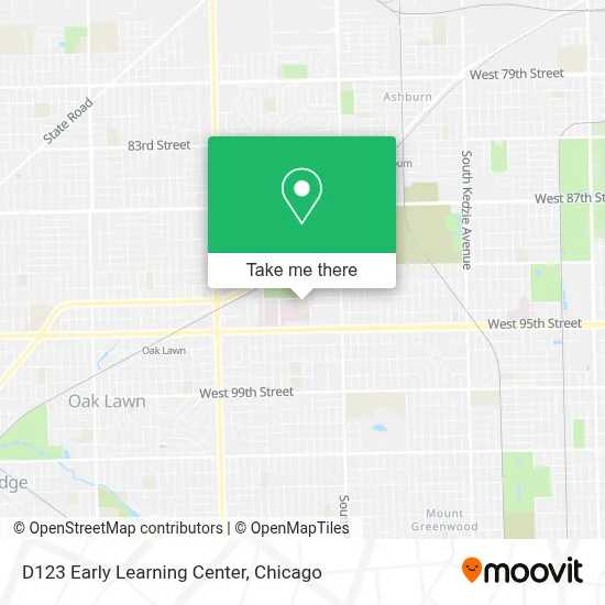 D123 Early Learning Center map