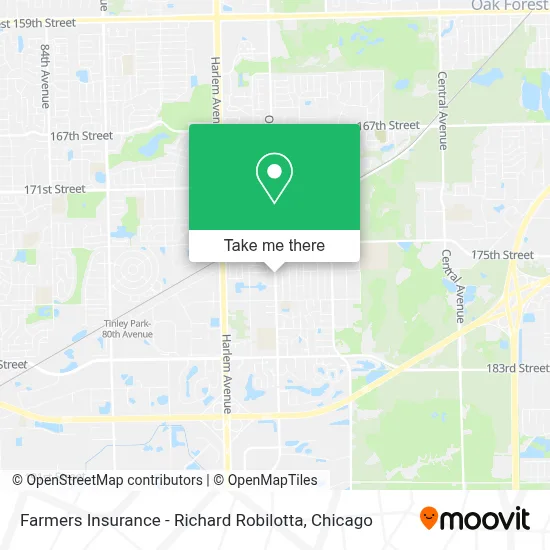 Farmers Insurance - Richard Robilotta map