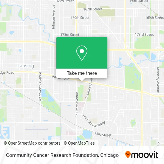 Community Cancer Research Foundation map
