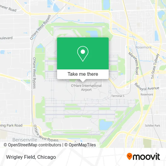 Wrigley Field map