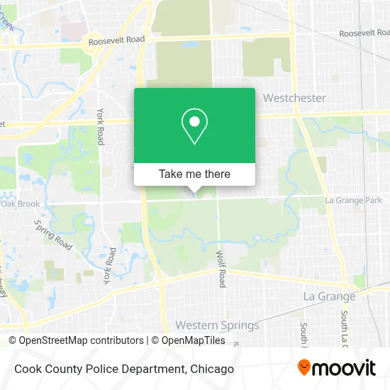 Cook County Police Department map