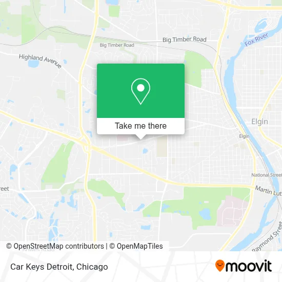 Car Keys Detroit map