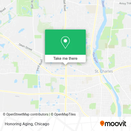 Honoring Aging map