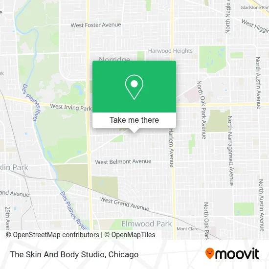The Skin And Body Studio map