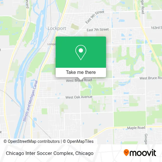 Chicago Inter Soccer Complex map