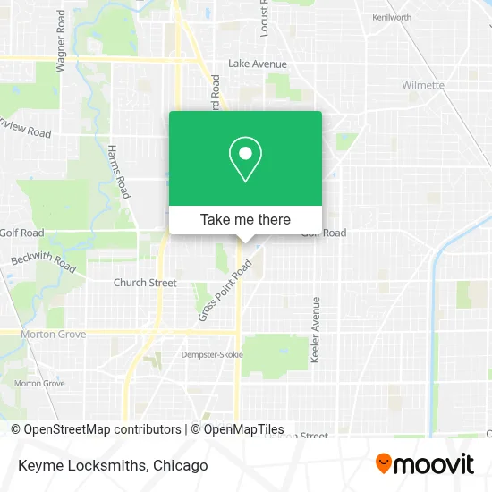 Keyme Locksmiths map