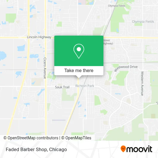 Faded Barber Shop map