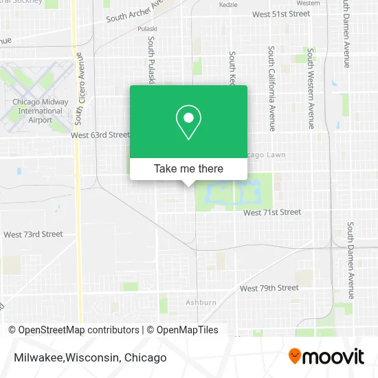 Milwakee,Wisconsin map