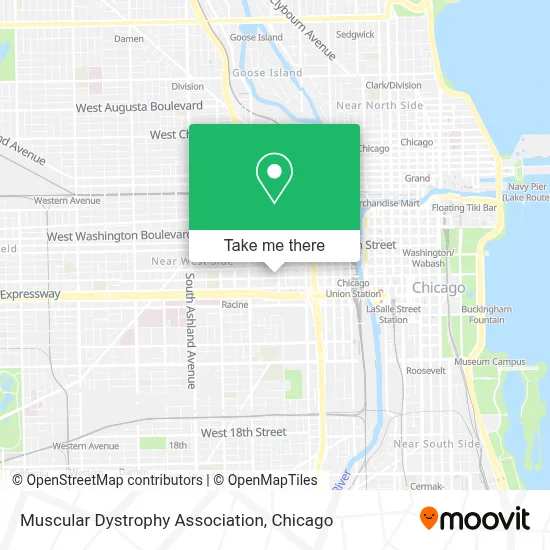 Muscular Dystrophy Association map