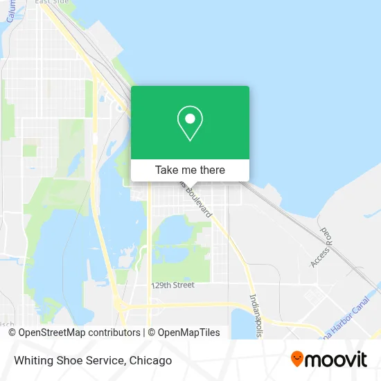 Whiting Shoe Service map