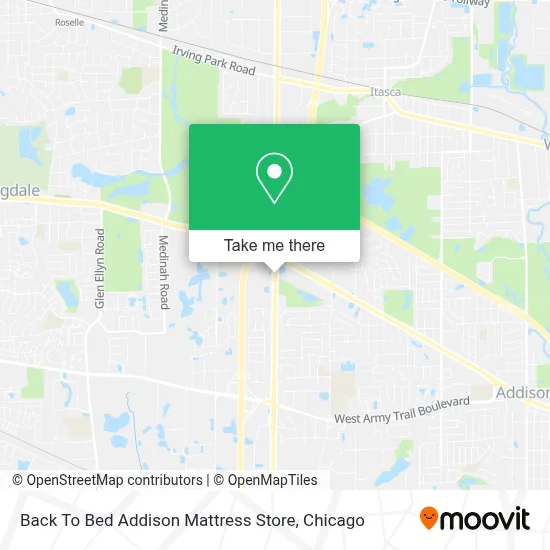 Back To Bed Addison Mattress Store map