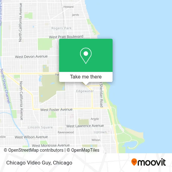 Chicago Video Guy map
