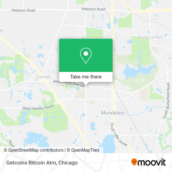 Getcoins Bitcoin Atm map