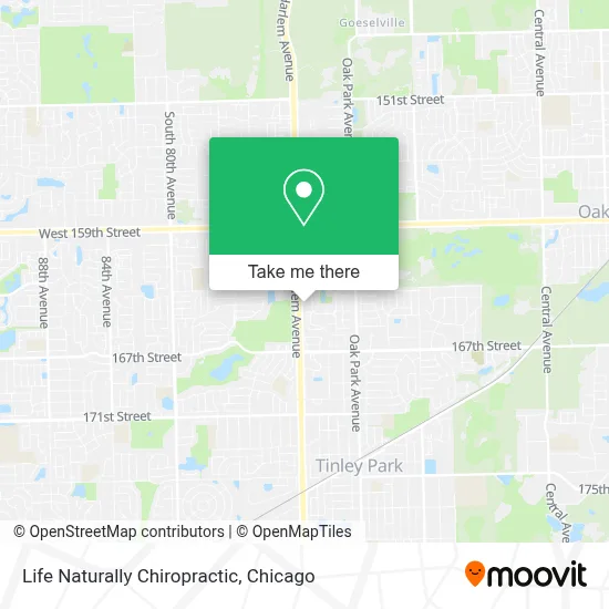 Life Naturally Chiropractic map