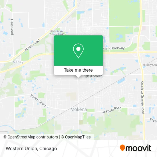 Western Union map