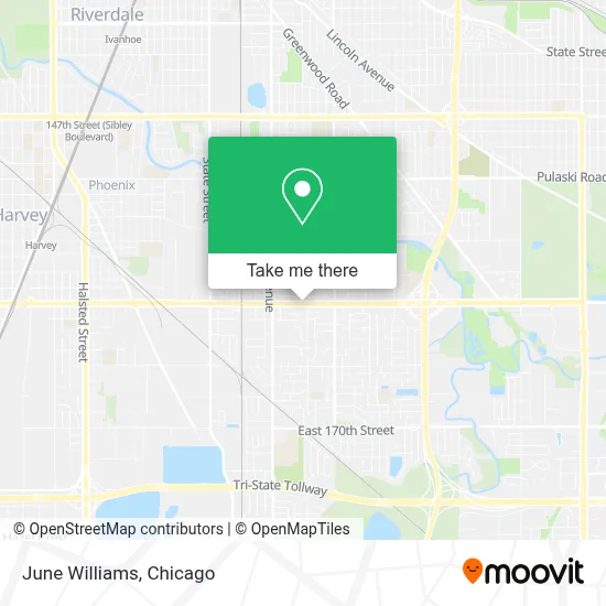 June Williams map