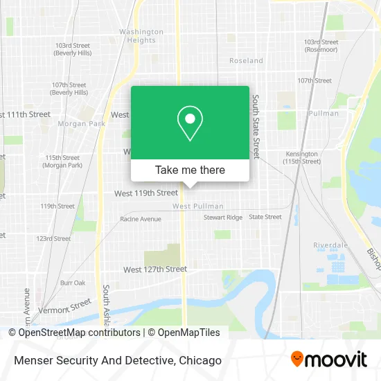 Menser Security And Detective map