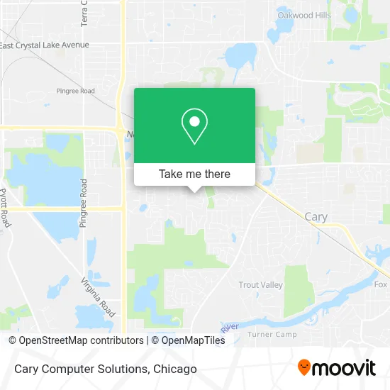 Cary Computer Solutions map