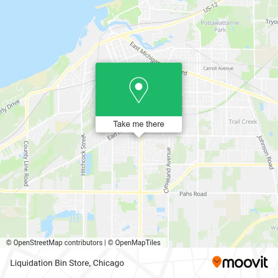 Liquidation Bin Store map