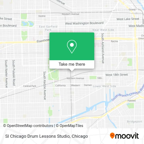 Sl Chicago Drum Lessons Studio map