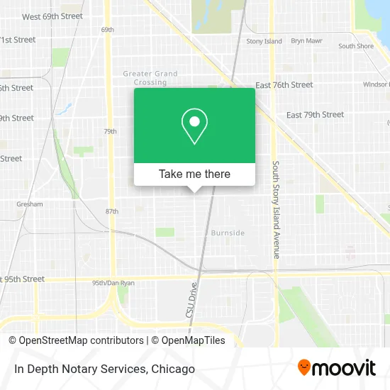 In Depth Notary Services map