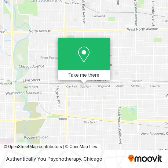 Authentically You Psychotherapy map
