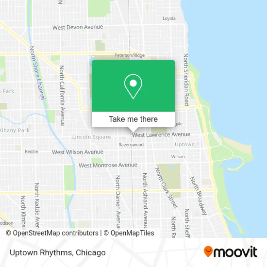 Uptown Rhythms map