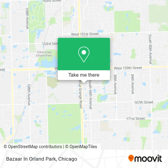 Bazaar In Orland Park map