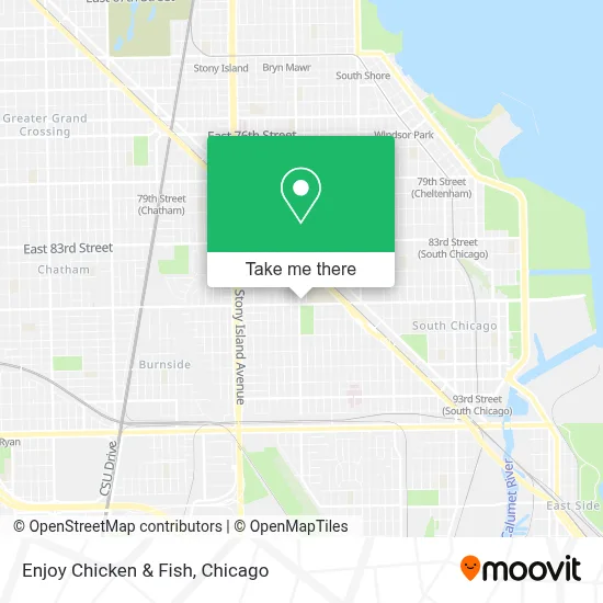 Enjoy Chicken & Fish map