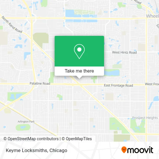Keyme Locksmiths map