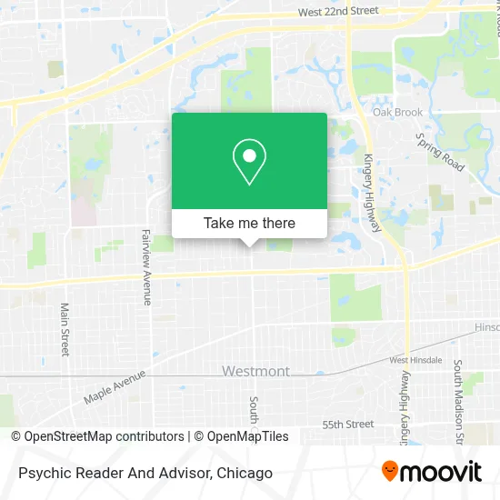 Psychic Reader And Advisor map