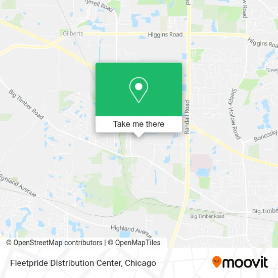 Fleetpride Distribution Center map