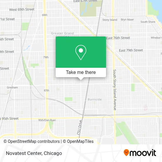 Novatest Center map