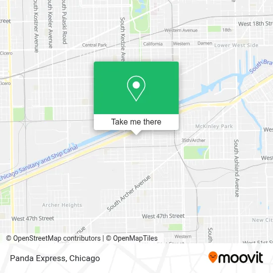 Panda Express map