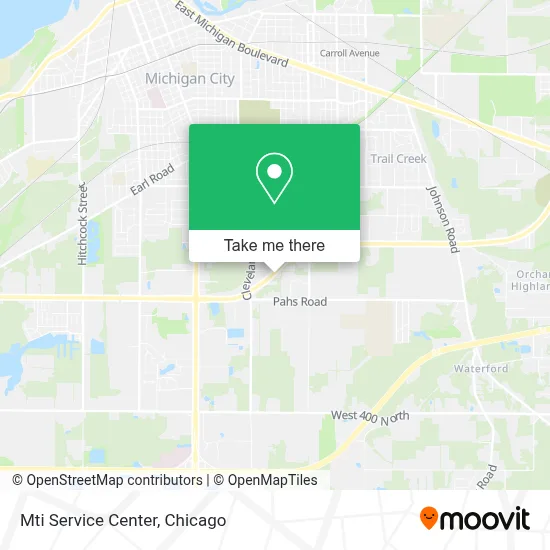 Mti Service Center map