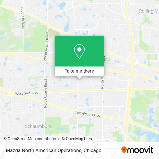 Mazda North American Operations map