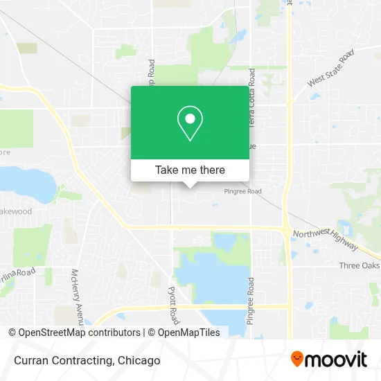 Curran Contracting map