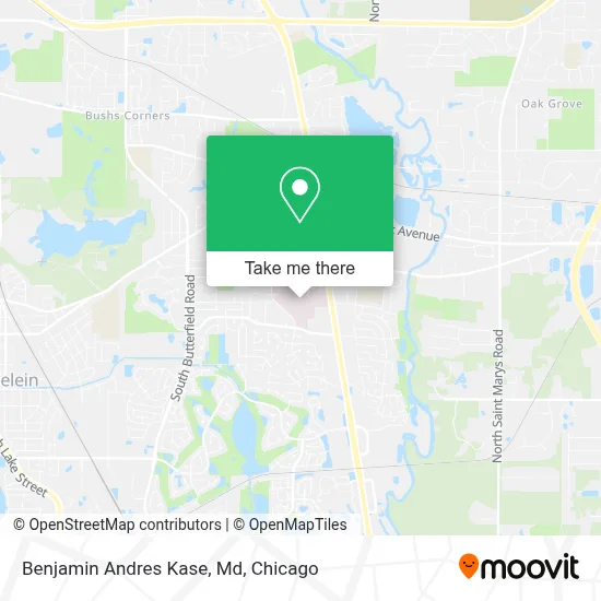 Benjamin Andres Kase, Md map