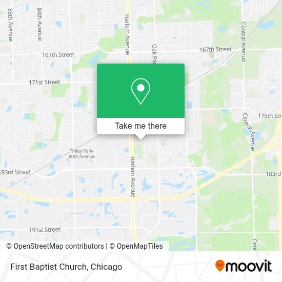First Baptist Church map