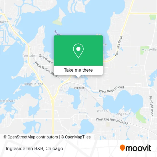 Ingleside Inn B&B map