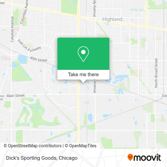 Dick's Sporting Goods map