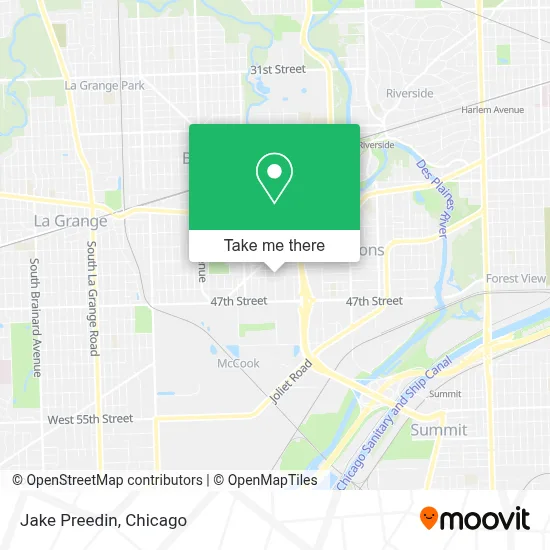 Jake Preedin map