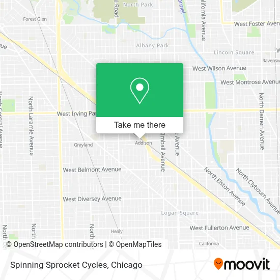 Spinning Sprocket Cycles map