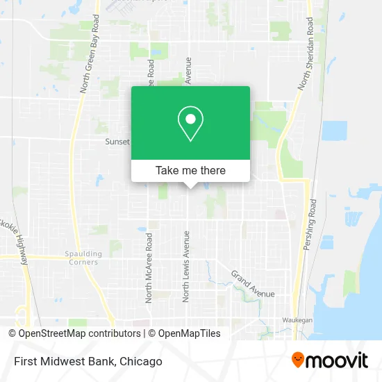 First Midwest Bank map