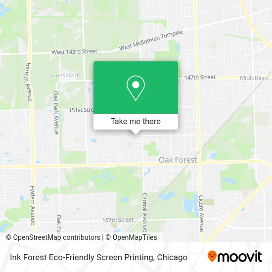 Ink Forest Eco-Friendly Screen Printing map