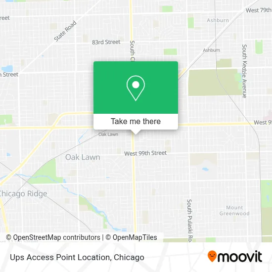 Ups Access Point Location map